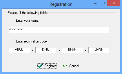 Keylogger Detector registration example
